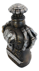 Ceramic Witchcraft Mad Doctor Skeleton Claws Poe Ravens Eyes Skull Potion Bottle