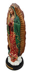 Ebros Gift Our Blessed Virgin Lady of Guadalupe Holy Mother Catholic Divinity Figurine 12" H with Brass Plate Base