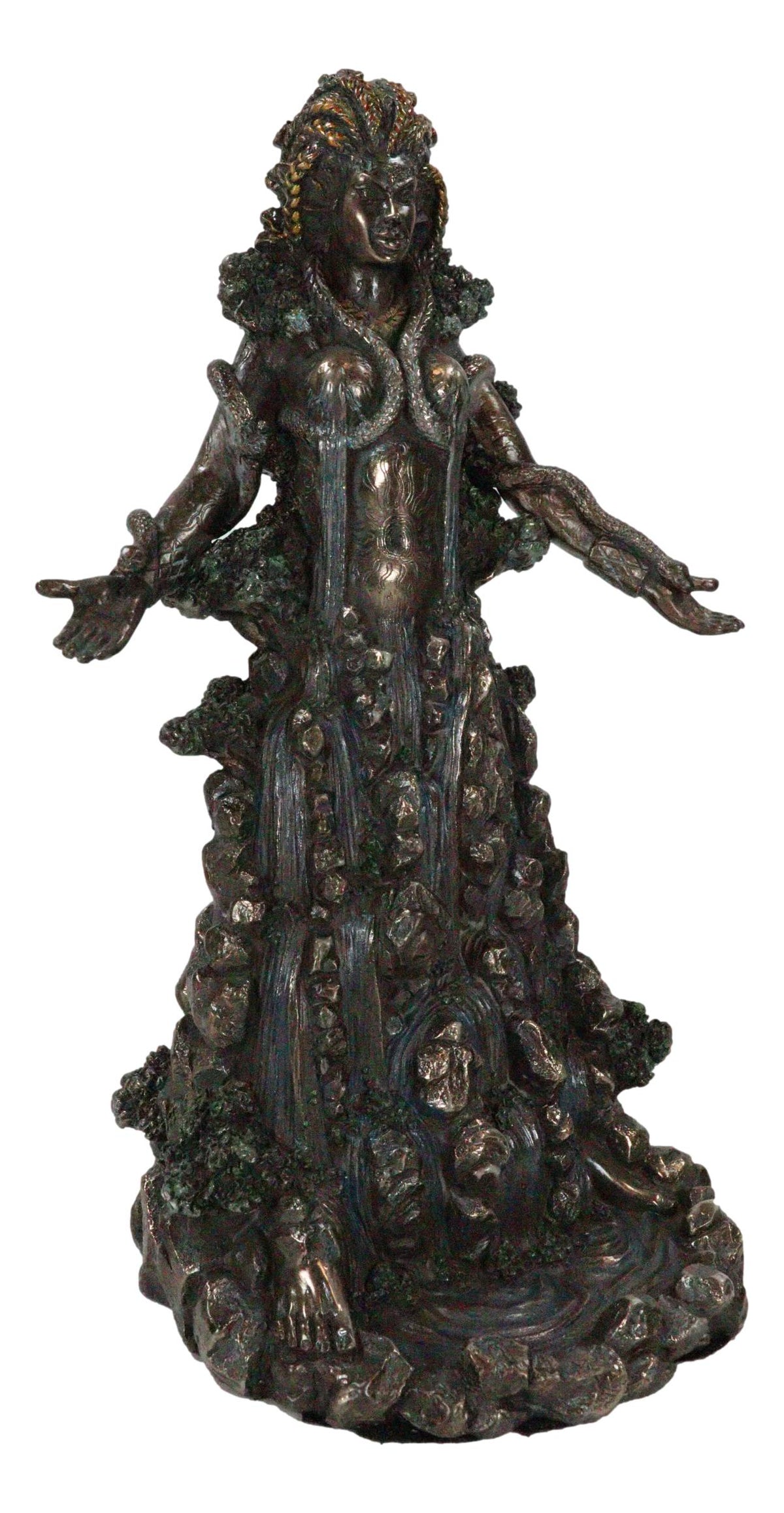 Irish Triple Goddess Danu Statue Mother Earth Goddess Don Gaia Wiccan Figurine - Ebros Gift