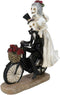 Day Of The Dead Just Married Wedding Bride Groom Skeletons On Bicycle Figurine