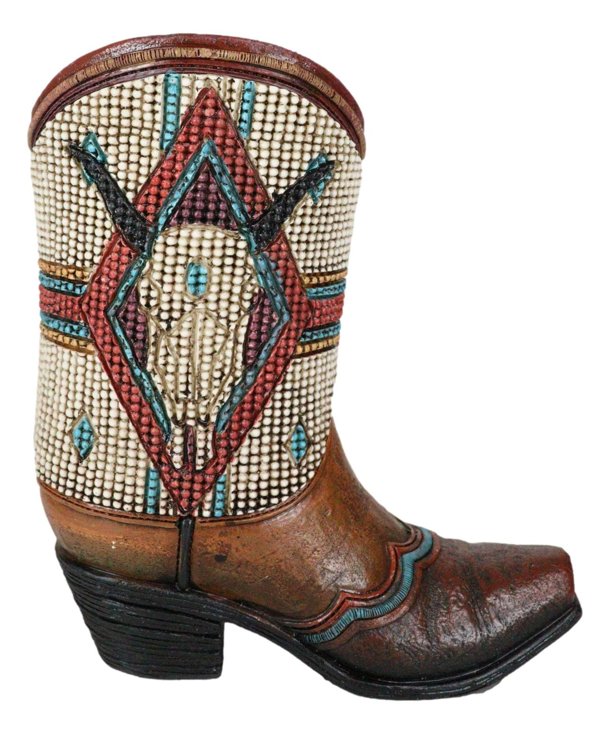 Rustic Western Patriotic Texas State Flag Cowboy Boot Money Coin Piggy Bank