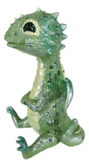 Small Collector Green Reptilia Reptile Baby Dinosaur Dragon Mini Figurine Decor