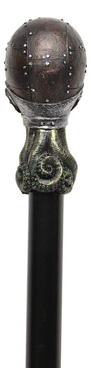 Ebros Steampunk Robotic Kraken Cthulhu Octopus Swagger Stick Cane Staff 38" Long Decorative Costume Prop Victorian Industrial Sci Fi Decor Collectible Figurine NOT for Medical Walking Assistance