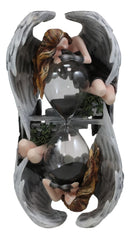 Ebros 9"H Sacred Memory Weeping Angel Gothic Sand Timer Statue by Anne Stokes