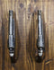Set of 2 Rustic Western Cowboy Dual Revolver Pistols Barn Door Bar Pull Handles