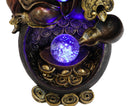 Ebros Gift Happy Fortune Buddha Backflow LED Incense Burner 6.75"H