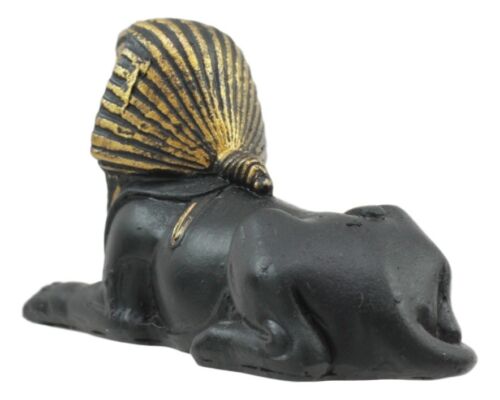 Egyptian Pyramid Tomb Guardian Sphinx Androsphinx Dollhouse Miniature Figurine - Ebros Gift