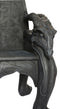 60" Tall Medieval Fantasy Celtic Dragon Heavy Sculptural Throne Chair Furniture