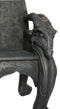 60" Tall Medieval Fantasy Celtic Dragon Heavy Sculptural Throne Chair Furniture