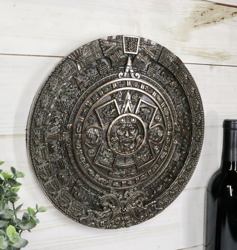 Mexica Aztec Maya Solar Sun Xiuhpohualli & Tonalpohualli Wall Calendar Plaque