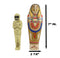 Egyptian Golden Horus King Tut Sarcophagus With Mummy Insert Figurine 3pc Set