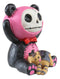 Furrybones Black and Pink Panda Pandie Voodoo Skeleton Monster Ornament Figurine