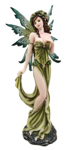 Earth Elemental Fairy Figurine Gaia Green Thumb Faerie Fantasy Sculpture 11.25"H