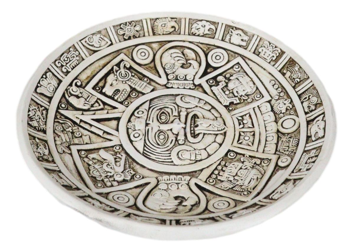 Mexica Aztec Maya Solar Xiuhpohualli And Tonalpohualli Calendar Incense Burner