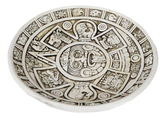 Mexica Aztec Maya Solar Xiuhpohualli And Tonalpohualli Calendar Incense Burner