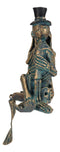 Love Never Dies Skeleton Couple Bride and Groom Kissing Shelf Sitter Figurine