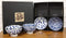 Made In Japan Blue White Floral Rice Soup Cereal Porcelain Bowls 12oz Set of 4