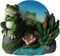 Ebros Hoppy Hour Frog Coaster 5PC Set Ceramic Coaster with Cork Base