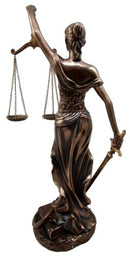 Ebros Greek Lady Goddess Of Justice La Justica Decorative Bronzed Resin Figurine