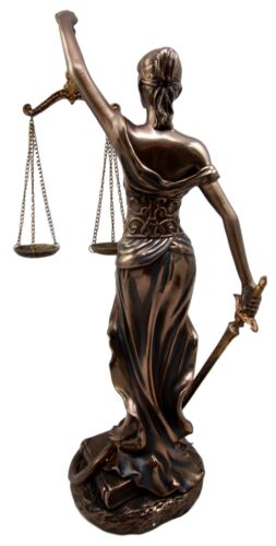 Ebros Greek Lady Goddess Of Justice La Justica Decorative Bronzed Resin Figurine