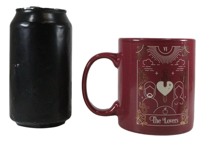 Wicca Fortune Teller Psychic Tarot Cards The Lovers Ceramic Tea Coffee Mug Cup