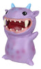 Underbedz Blue Horned Toothed Purple Polkadot GuGu Monster Small Figurine
