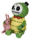 Furry Bones Figurine 3"H Scooter Turtle With Pink Bunny Rabbit Voodoo Skeleton