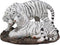 Ebros 10.25" Wide Embracing Albino Bengal White Tiger Couple Statue As Predator Forest Tigers Giant Cats Decorative Resin Collection Figurine Perfect for Shelves Desktops Decors - Ebros Gift