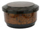 Large Japanese Restaurant Grade Gold Ohitsu Rice Container Serving Bowl & Scoop