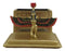 Ebros Egyptian Isis With Open Wings Golden Jewelry Box Statue Motherhood Magic