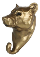 Ebros Rustic Bronzed Grizzly Bear Wall Hook Hanger 7.25" Tall for Light Duty Weight