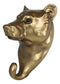 Ebros Rustic Bronzed Grizzly Bear Wall Hook Hanger 7.25" Tall for Light Duty Weight