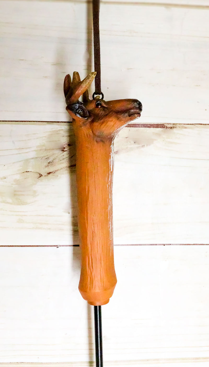 Whitetail Stag Deer Antler Long Reach Hand Back Scratcher Wall Hanging Figurine