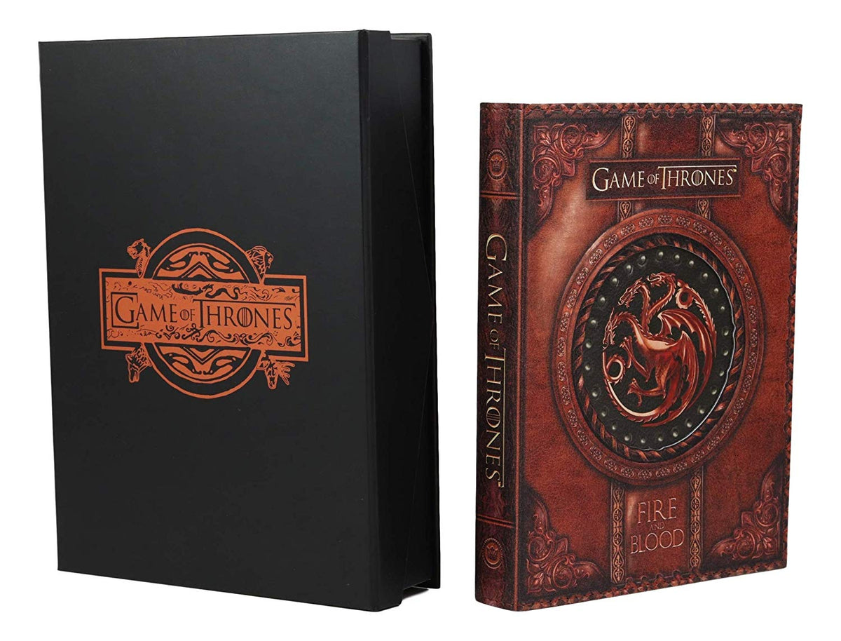 Game of Thrones Targaryen Dragon Sigil Fire and Blood Embossed Journal 5"x7" - Ebros Gift