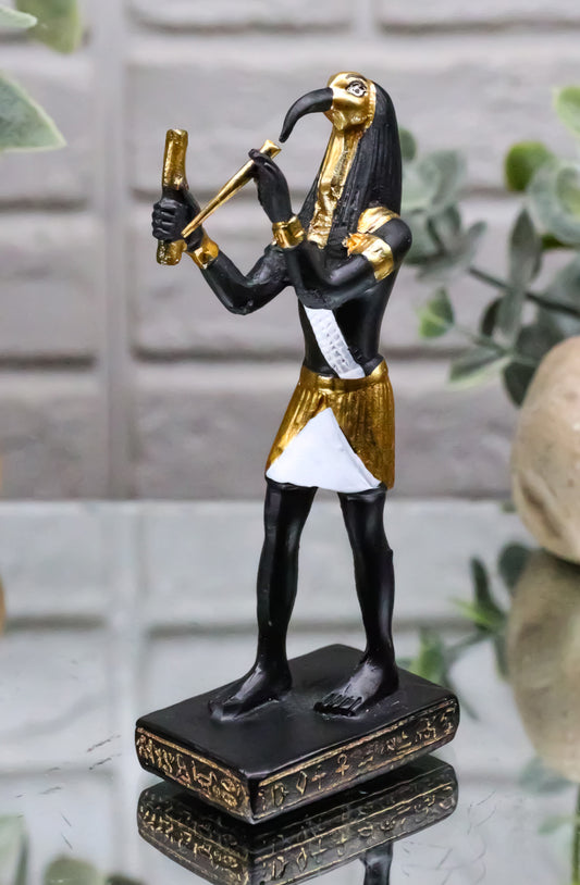 Egyptian God Of Technology Wisdom Thoth Dollhouse Miniature Statue Gods Of Egypt - Ebros Gift