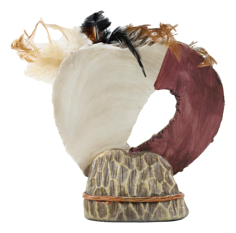 Southwestern Native Indian Dreamcatcher Feathers With Heart Decorative Figurine