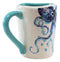 Nautical Marine Blue White Octopus And Bubbles Ceramic Drinking Coffee Mug Cup