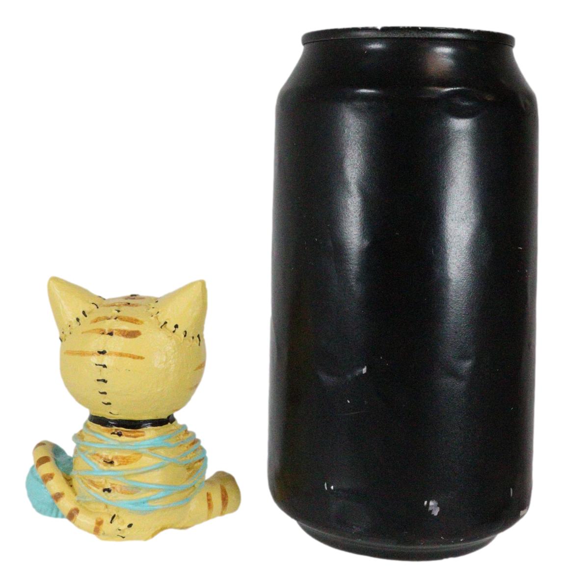 Furrybones Tabby Mao Mao Entangled With Yarn Kitty Cat Skeleton Figurine 2.5"H