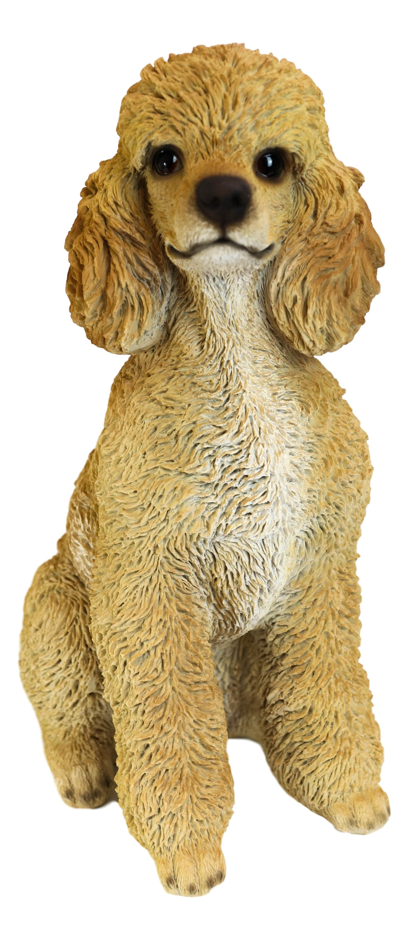 Large Realistic Groomed Brown Poodle Statue 18.5"H Animal Pet Pal Poodles Dog