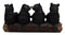 Ebros Gift Black Bear Valentine Couples Holding Heart Love Signs Decorative Figurine 8.25"L