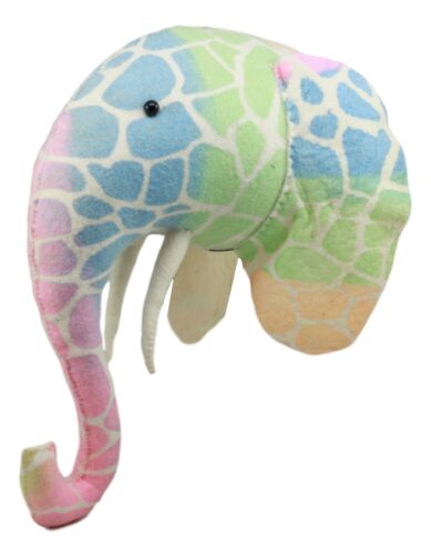 Ebros Fiona Walker Handmade Organic Baby Stencil Print Elephant Wall Decor 14"H