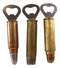 Pack Of 3 Western Rustic Bullet Shell Casings Ammo Hand Beer Bottle Openers