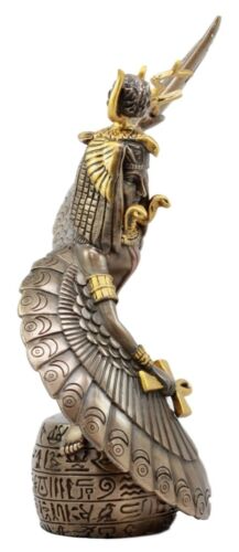 Ebros Egyptian Goddess Isis Ra Holding Ankh Figurine 9"H Statue Collectible