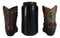 Set of 2 Western Cowboy Turquoise & Dreamcatcher Boots Make Up Tools Pen Holder