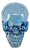 Pirate Crystal Skull Cave Tomb Treasure Blue Translucent Skull Figurine Resin