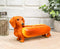 Cute Doxie Collection Hot Dog Wiener Ketchup And Mustard Dachshund Figurine 6"L