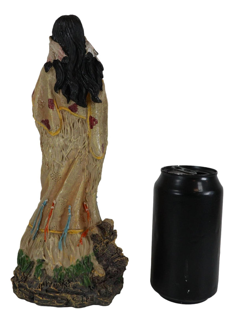 Native American Inca Indian Mother Cradling Baby Statue 10.5"Tall Pacha Mama