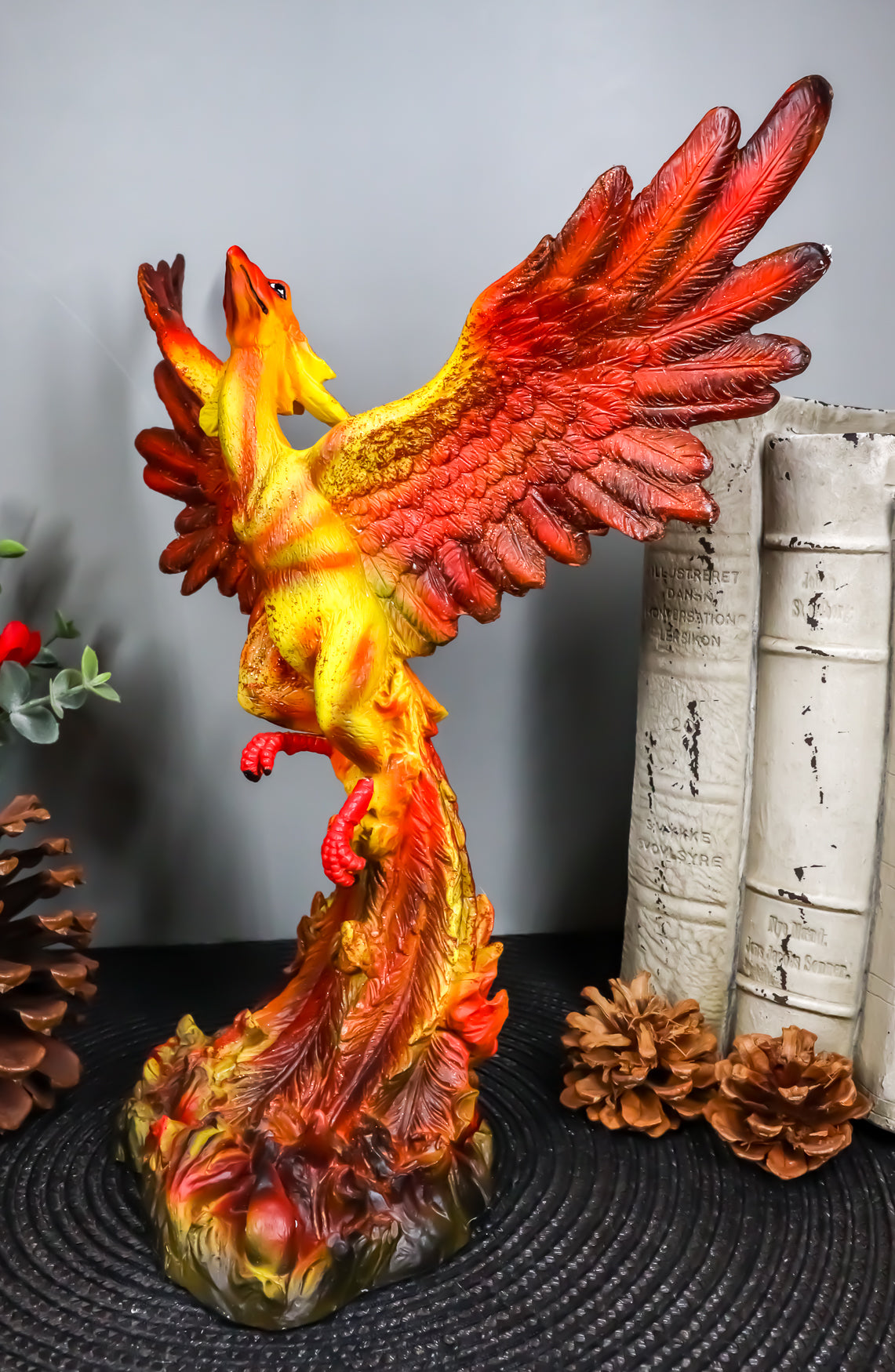 Ebros Fawkes Resurrection of The Phoenix Fire Bird Statue Symbol of Transformation and Rebirth Figurine - Ebros Gift