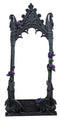 Ebros Large Purple Rose Gothic Guardian Dragon Beauty Hanging Wall Vanity Mirror Plaque Decor 24'H Figurine by Anne Stokes Romance Love Dragons Medieval Renaissance Decorative Accent