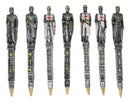 Pack Of 12 Medieval Crusader Knights Of The Cross Writing Pens Office Stationery